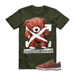 Dunk Mystic Red Cargo Khaki White Low T Shirt Match STRUG